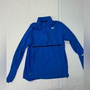 Men’s Medium Nike Dri Fit Running Quarter Zip Long Sleeve Pull Over With Pockets